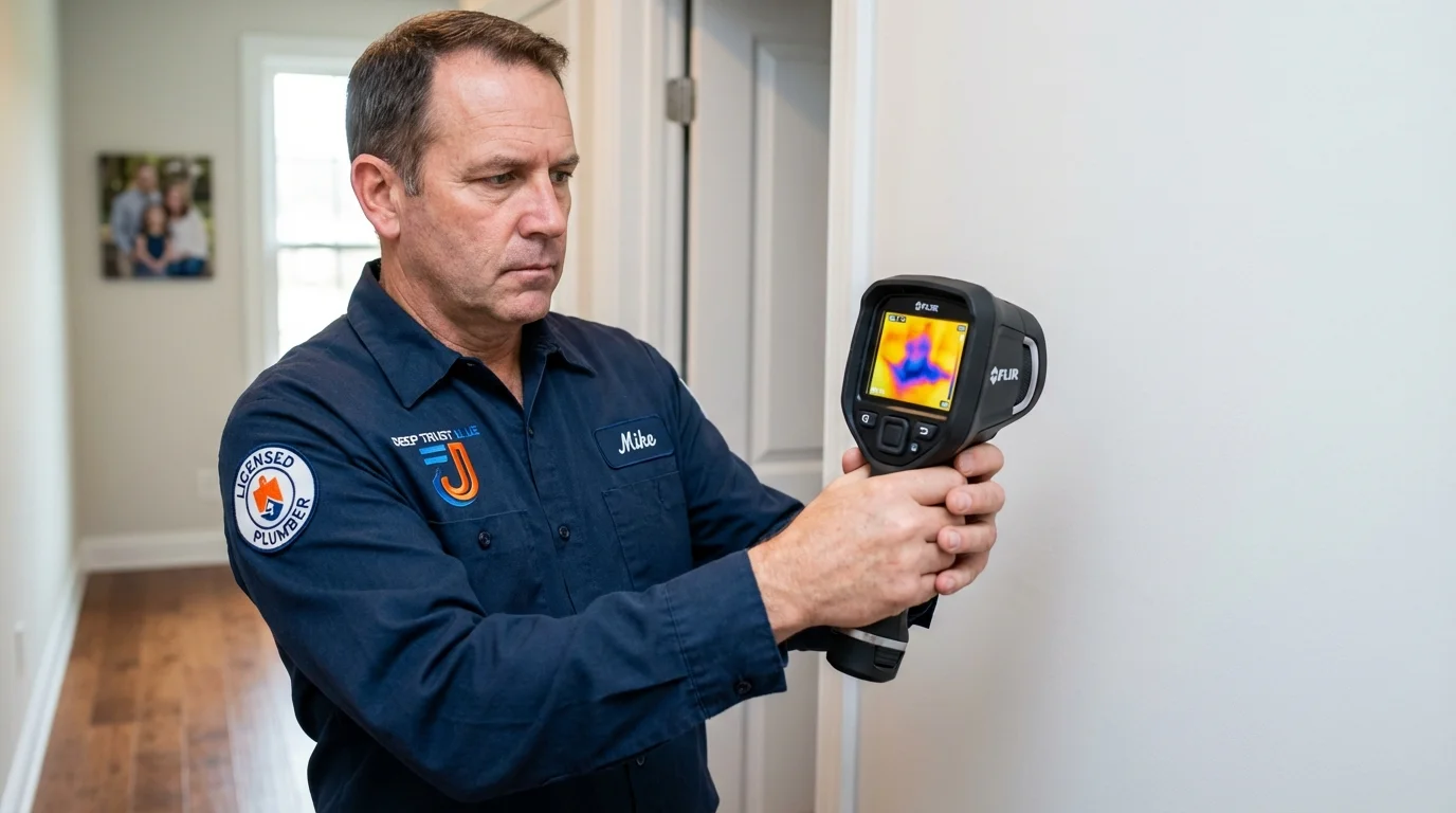 Thermal imaging leak detection by Johns Plumbing LLC in Mount Airy